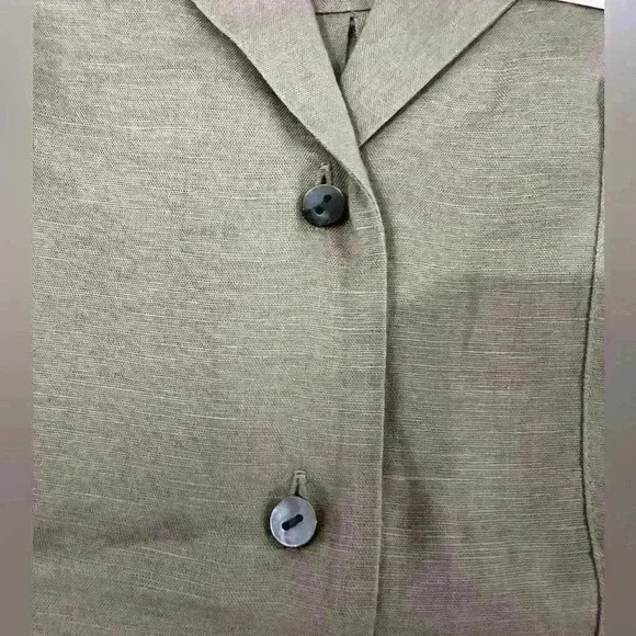 NWT Theory Light Taupe Linen shirt - Picture 3 of 3